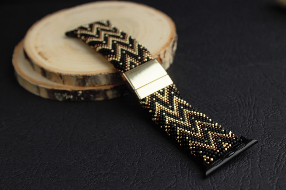 Seed bead Apple watch band bracelet 40 mm for women Etsy