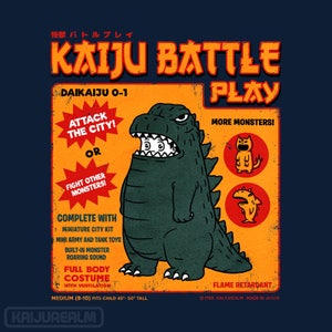 Kaiju Player 1 - Retro Kaiju Costume | Japanese Tokusatsu Show | Godzilla Inspired | Classic Monster Battle Unisex T-shirt