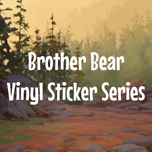 Serie de pegatinas de vinilo Brother Bear