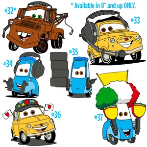 Cars Vinyl Sticker Series - Etsy