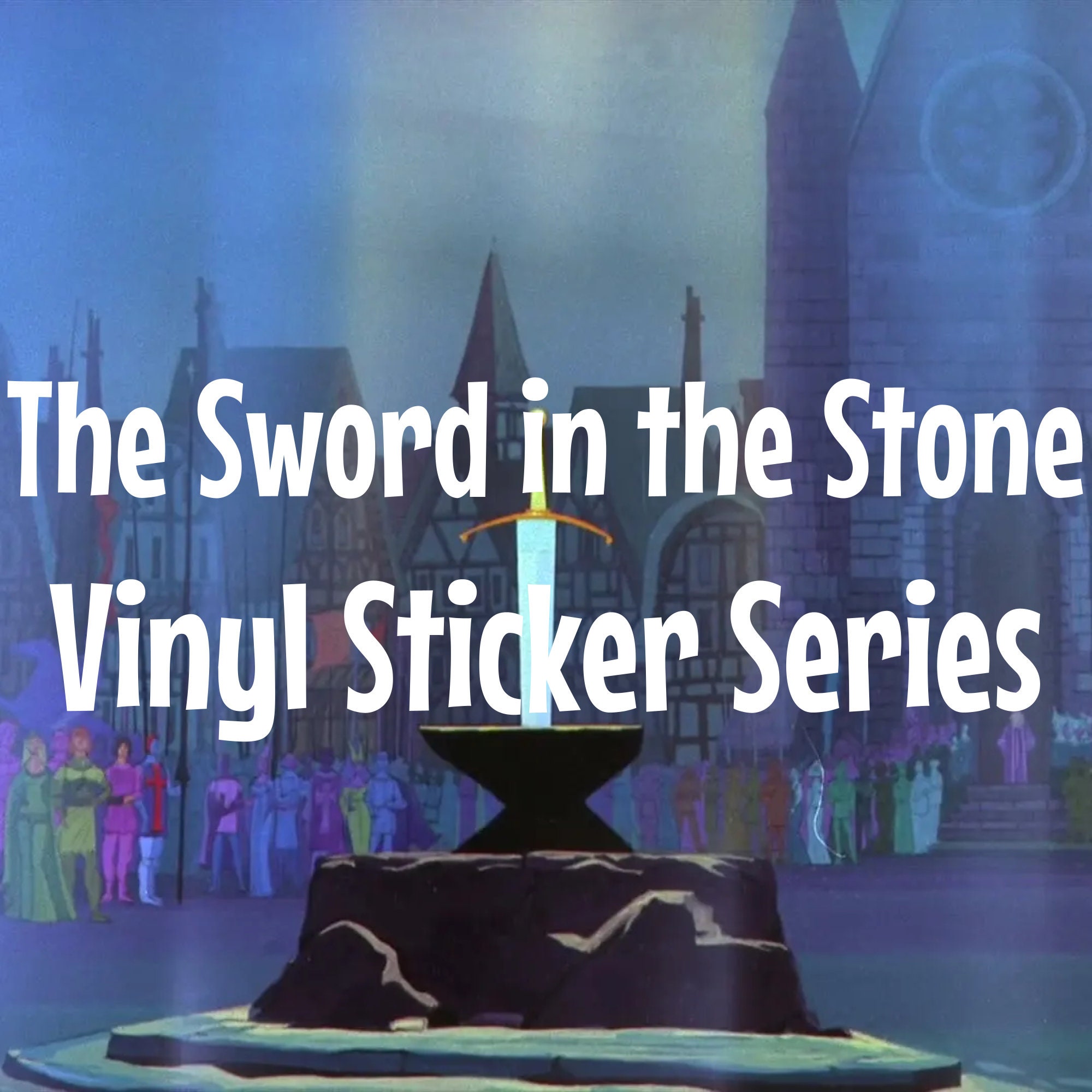Disney Sword in The Stone Retro Throw Pillow, 18x18, Multicolor