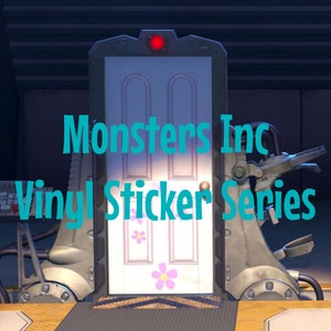 Série de adesivos de vinil Monstros S.A.