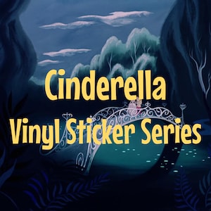 Serie de pegatinas de vinilo de Cenicienta