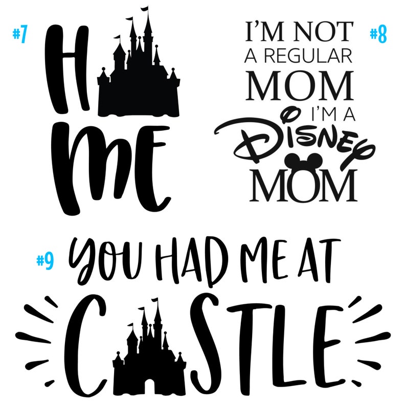 Disney Quote Vinyl Sticker Series Etsy