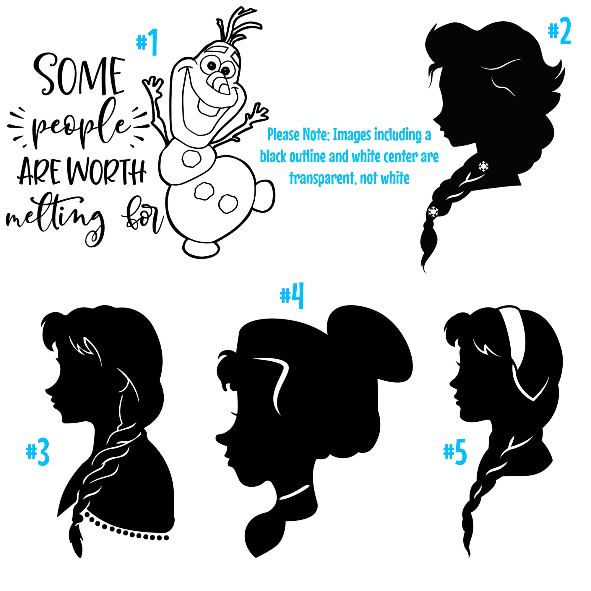 Frozen Vinyl Sticker Series Etsy