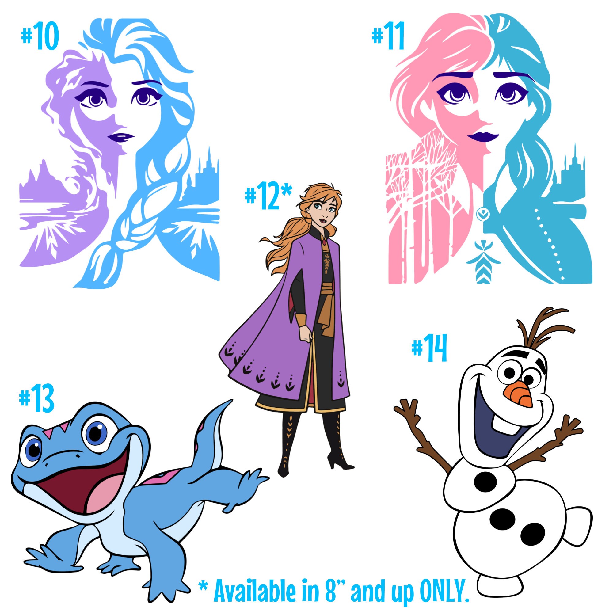 Frozen Vinyl Sticker Series Etsy