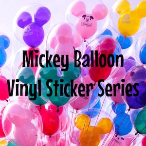 Micky Ballon Vinyl Sticker