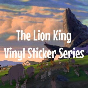 Serie de pegatinas de vinilo de El Rey León