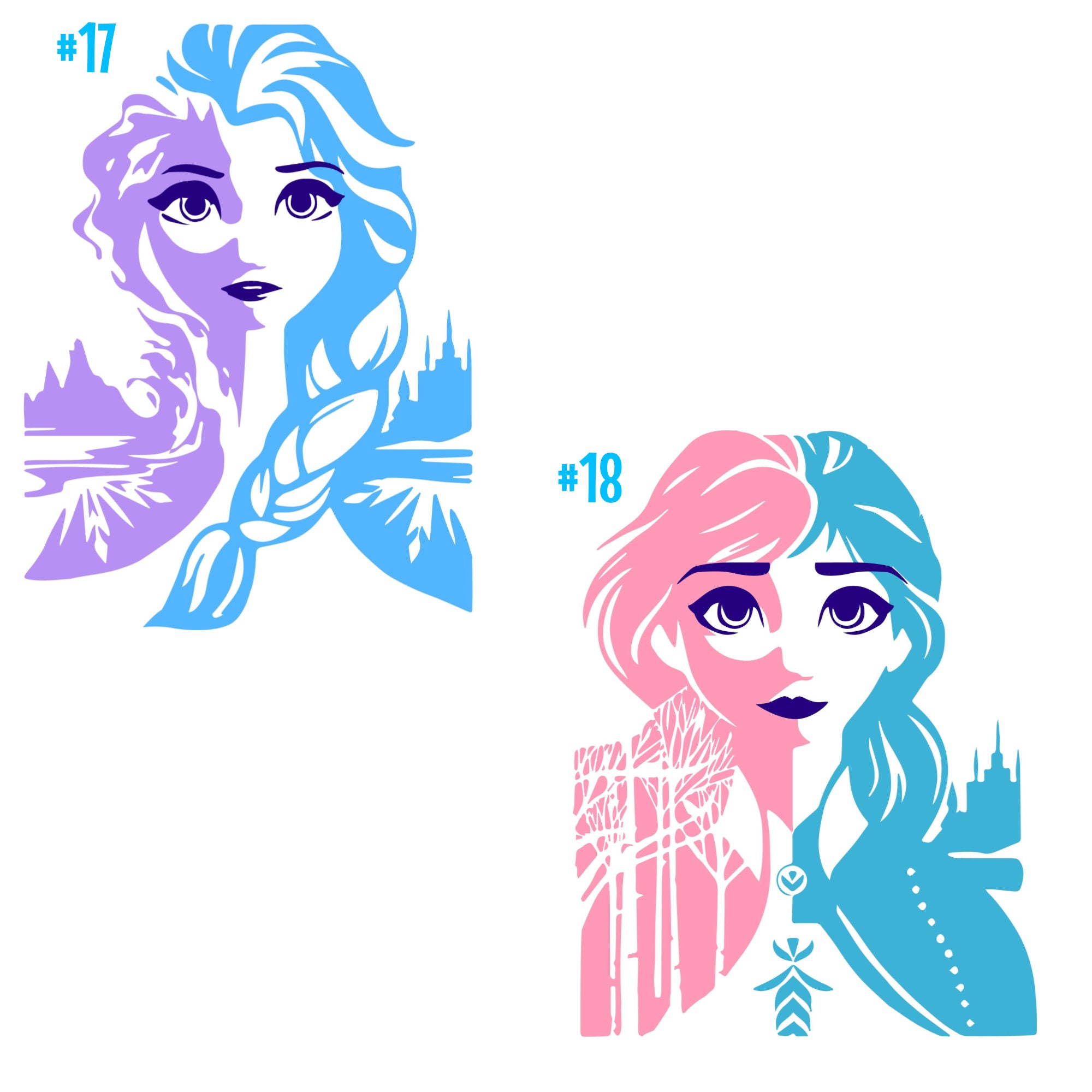 Frozen Vinyl Sticker Series Etsy