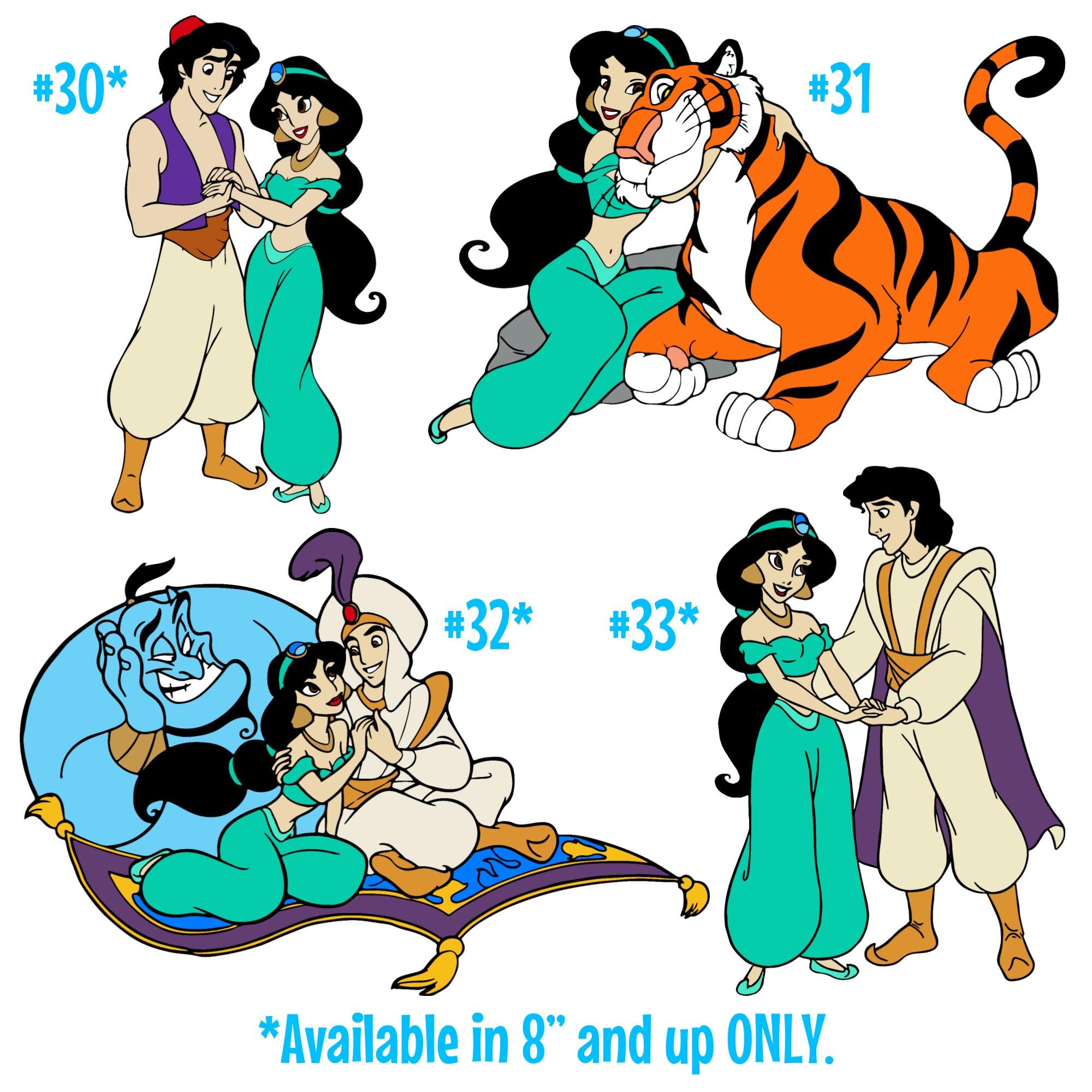 Updated! - Aladdin Vinyl Sticker Series - Etsy