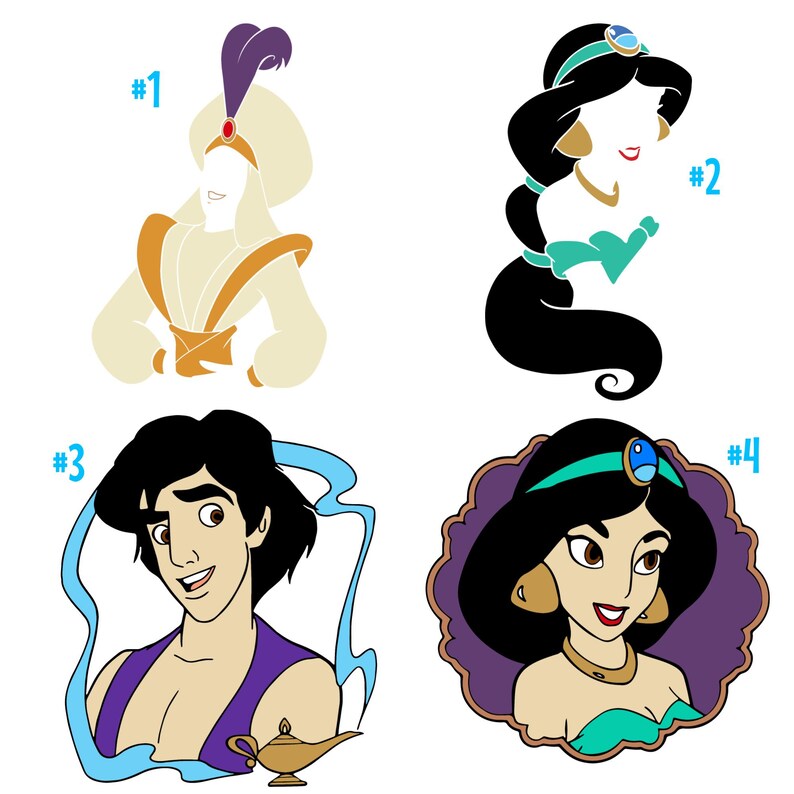Updated! - Aladdin Vinyl Sticker Series - Etsy