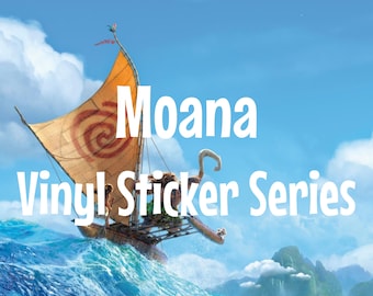 Seria naklejek winylowych Moana