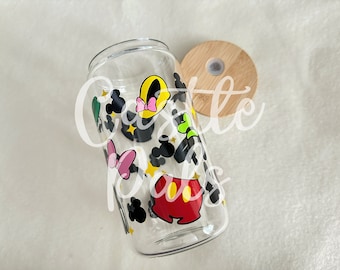 Clubhouse Characters Glass Tumbler