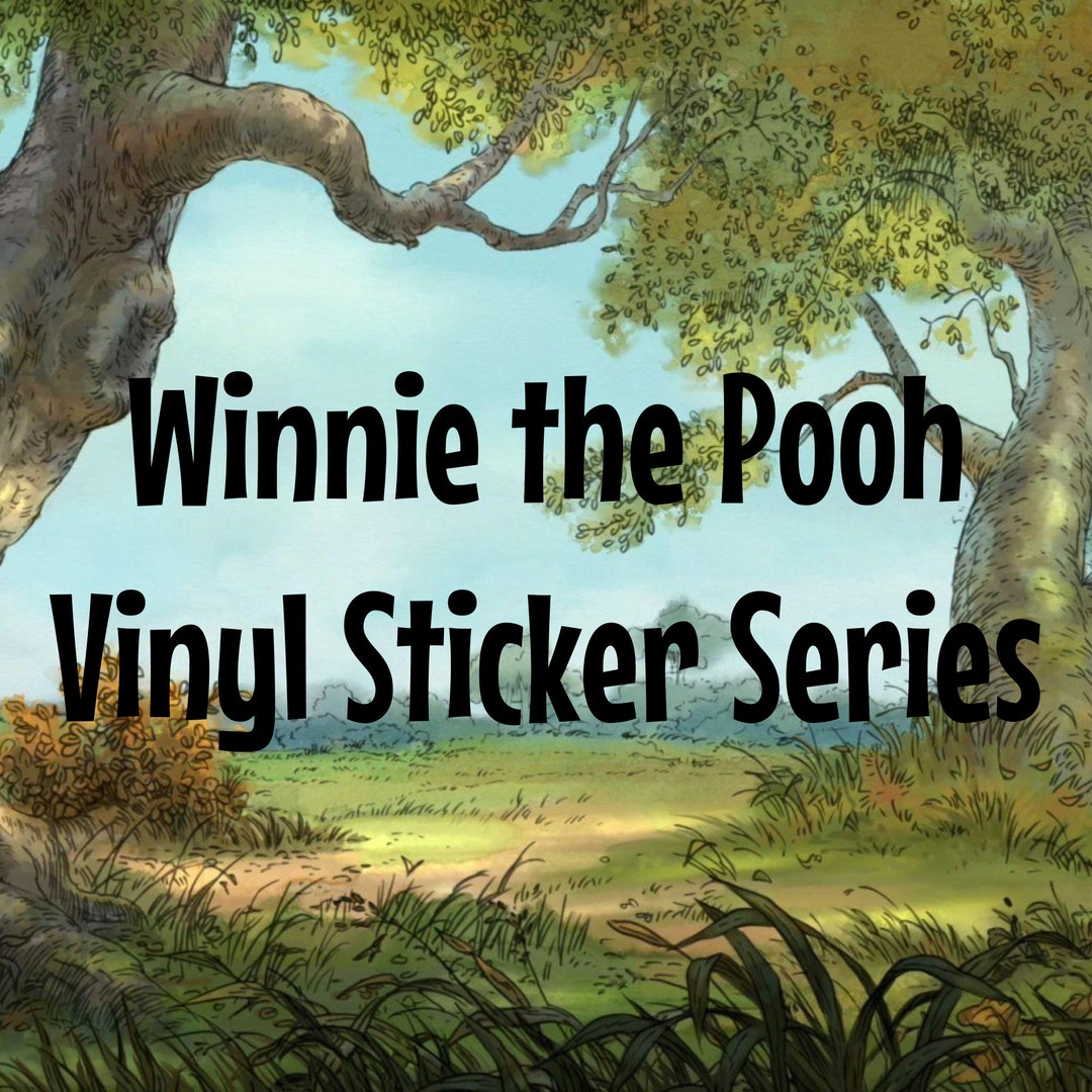 Winnie the Pooh Vinyl Sticker Series - Etsy