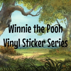 Série d'autocollants en vinyle Winnie l'ourson