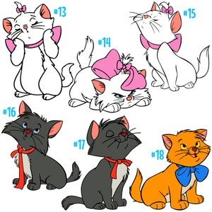 The Aristocats Vinyl Sticker Series - Etsy