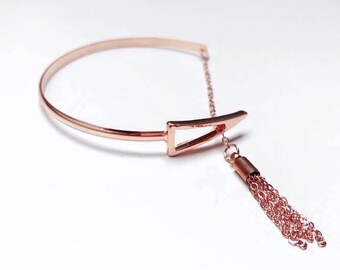 Triangle bracelet and tassel