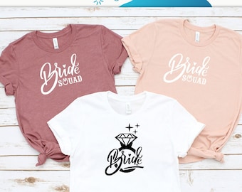 Bride Squad Bachelorette Party Shirts, Funny Bachelorette Shirts, Bridesmaid Gift, Bridal Party Shirts, Wedding Party Shirts