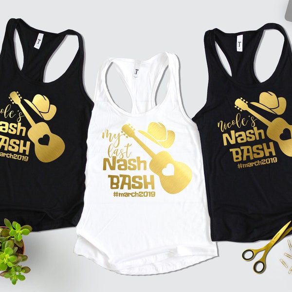 Nashville Junggesellinnenabschiene Party Shirts, Nash Baschi Shirts, Benutzerdefinierte Junggesellinnenabschiene Shirts, Country Bridal Shirts, Junggesellinnenabschiene in Nashville