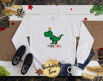Tree Rex Shirt, T-Rex Christmas Sweater, Funny T-Rex Shirt, Dinosaur Christmas Shirt, Family Christmas Pajamas, Xmas Shirt, Christmas Gift