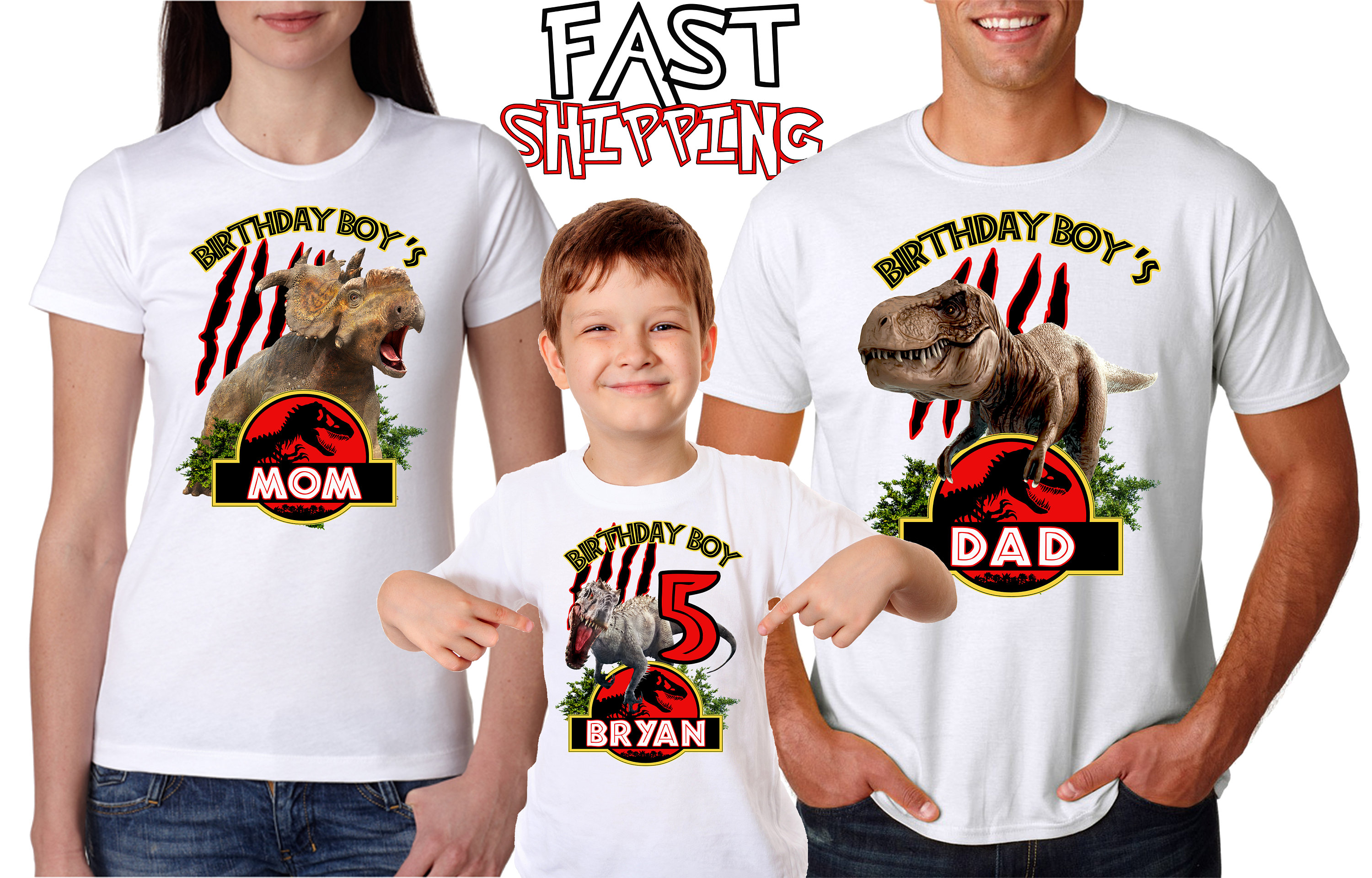 Jurassic Park Birthday Boy Birthday Girl Shirts for All