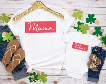 Muttertagsshirt, Mama Mini Shirt, passendes Muttertagsshirt, passendes Familienhemd, passende Mama und Ich Shirts, Mama Shirt, Mama Shirt