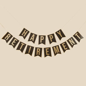 Retirement Banner - Happy Retirement Banner - Retirement Party