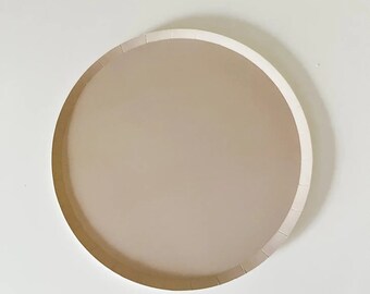 Classic Beige Plates - Retro Birthday - Boho Baby Shower Plates