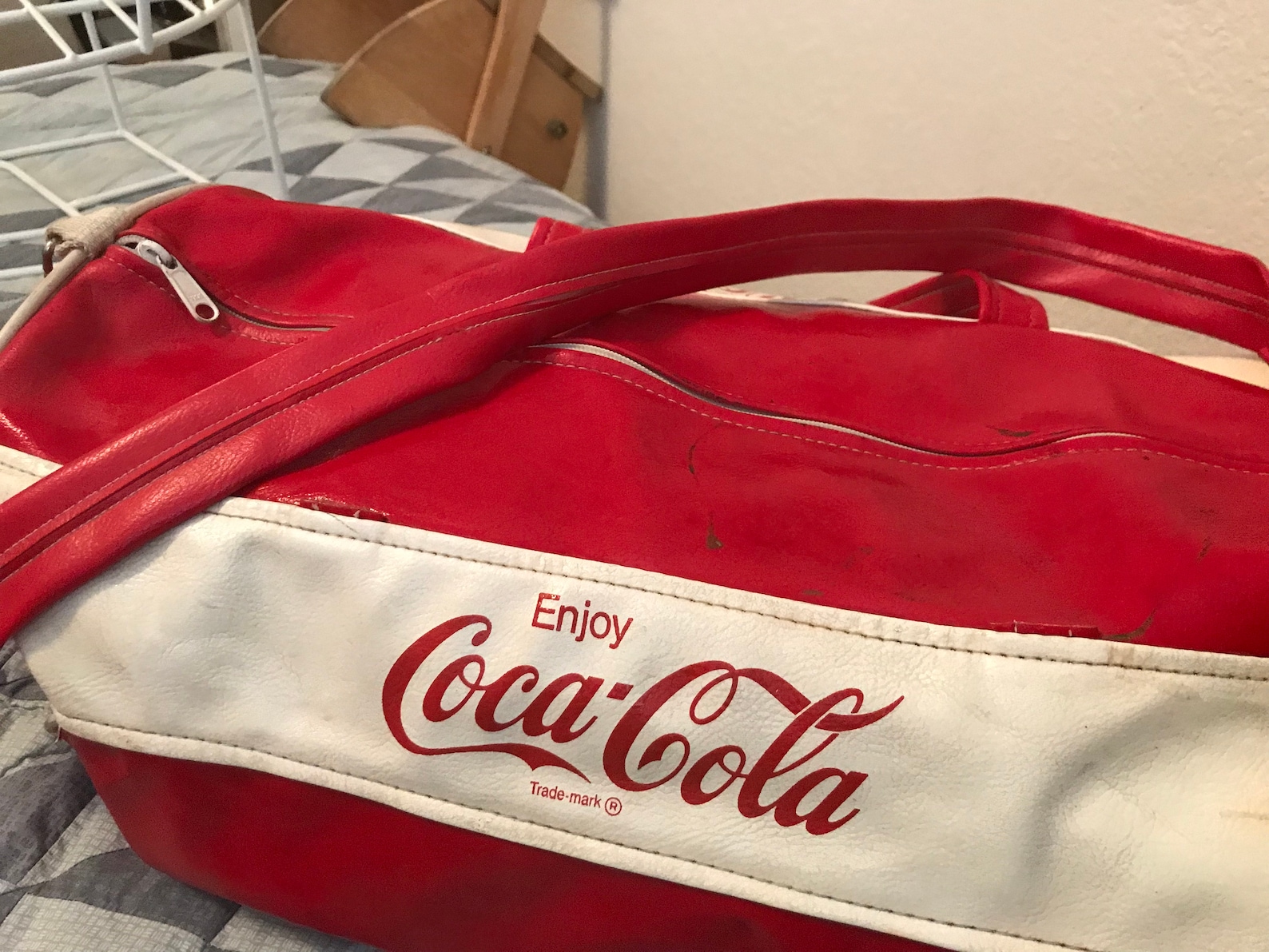Vintage Coca Cola 1960s Leather Duffle Gym Bag - Etsy