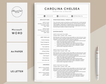 Resume Template Etsy