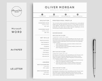 resume template professional resume cover letter 5 page pack creative resume template for word instant download resume oliver - Professional Resume Template Microsoft Word resume template professional resume cover letter 5 page pack creative resume template for word instant download resume oliver - Professional Resume Template Microsoft Word