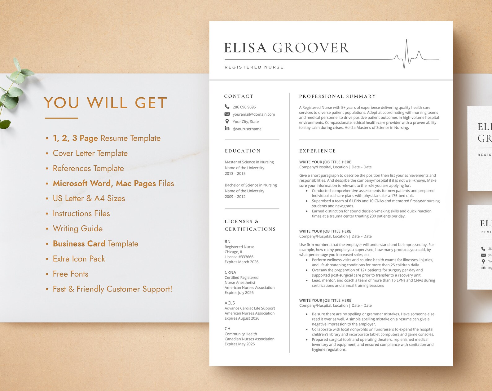 New Grad Nurse Resume Template - Il 1588xN.4837905860 5q7h 