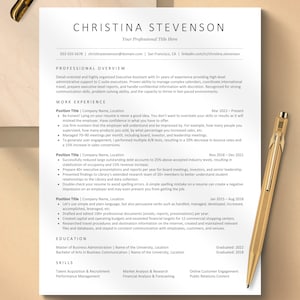 ATS Friendly Resume Template for Google Docs, Word, Pages | Modern Minimalist, Fully Editable, Easy to use | 2026 ATS Resume Template