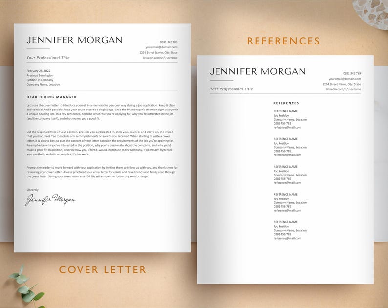 ATS Resume Template for Google Docs, Word, Pages, ATS Friendly Resume, ATS Compatible Resume Template, 2026 Resume Template image 4