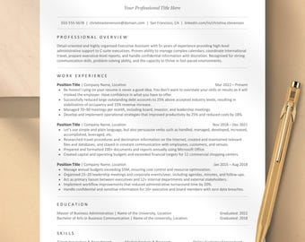 ATS Friendly Resume Template for Google Docs, Word, Pages | Modern Minimalist, Fully Editable, Easy to use | 2026 ATS Resume Template