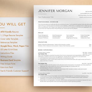 ATS Resume Template for Google Docs, Word, Pages, ATS Friendly Resume, ATS Compatible Resume Template, 2026 Resume Template image 9
