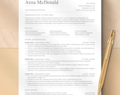 ATS Friendly Resume Template Word, Pages, Google Docs | Modern Clean, Easy to edit, Instant Download | Professional ATS Resume CV Template