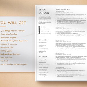 Professional Resume Template for Google Docs, Word & Pages, Resume Template with focus on Work Experience | CEO Resume, 2026 CV Template image 10