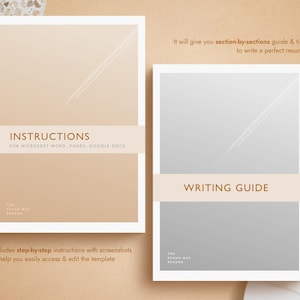 Professional Resume Template for Word, Pages, Google Docs + Business Card | Simple Resume CV Template, Basic Resume Pack, Standard Resume image 9
