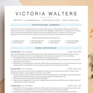 Peut inclure: Un modèle de CV avec un schéma de couleurs bleu clair et blanc. Le modèle est conçu pour être compatible avec les ATS, ce qui signifie qu'il est formaté de manière à être facilement lu par les systèmes de suivi des candidats. Le modèle comprend des sections pour le résumé professionnel, l'expérience professionnelle et les compétences. Le modèle comprend également une section pour les coordonnées.