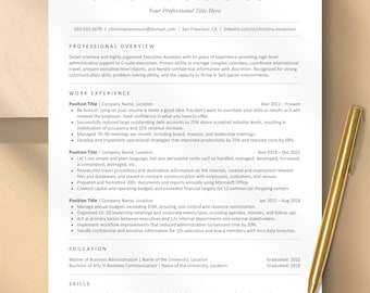 ATS Friendly Resume Template for Google Docs, Word, Pages | Modern Minimalist, Fully Editable, Easy to use | 2026 ATS Resume Template
