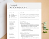 Modern Resume Template for Word, Pages, Google Docs | Creative Resume Template, Unique Resume, Professional Resume Template + Business Card
