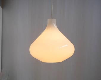 1990s Ikea, White Opaline Glass, Space Age Design, Vintage