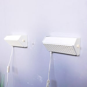 A Set of Vintage danish wall lamp with white shade, Danish design from the 1960s