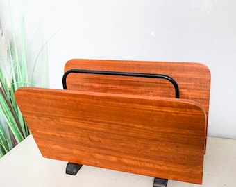 イギリス製　1960s マガジンラック　mid-century 1960年代のブラバンシア、ミッドセンチュリーモダン、マガジンラック