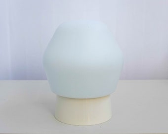 Philips 50s vintage ceiling lamp, matt white milk glass, flush mount
