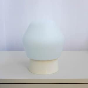 Philips 50s vintage ceiling lamp, matt white milk glass, flush mount