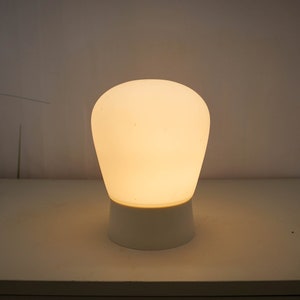 Philips 50s vintage ceiling lamp, matt white milk glass, flush mount