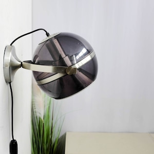 1970s Retro Vintage Wall Lamp, Dijkstra Lampen the Netherlands, Mushroom Shaped Light wall Light, space age