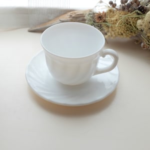 vintage Arcopal France demitasse cup and saucer